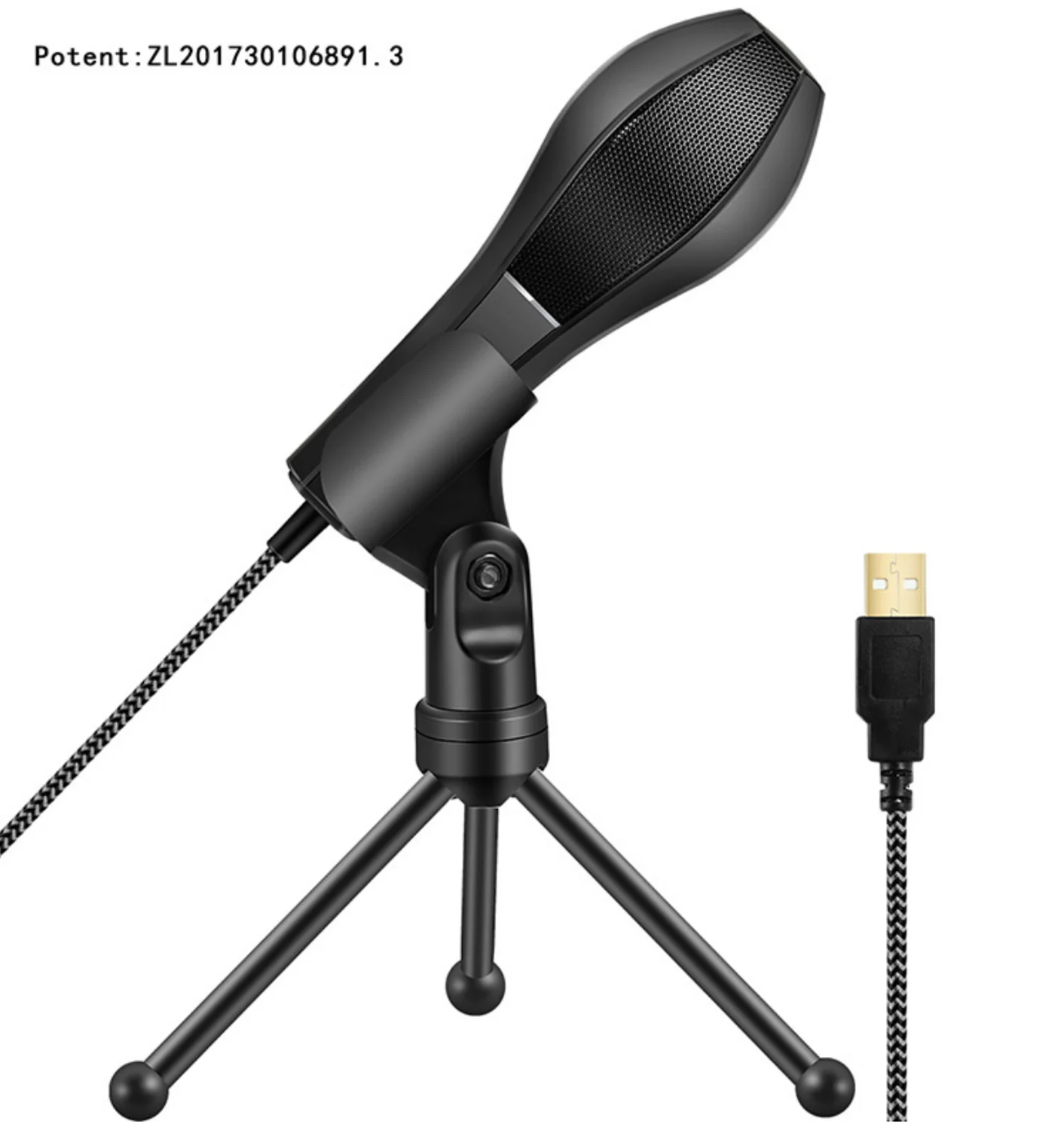 USB sound card driven microphone Q5B dual capacitor computer microphone