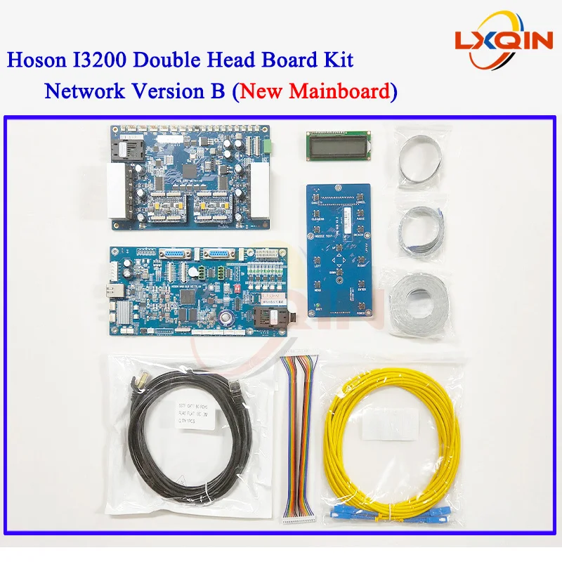 LXQIN Hoson Board kit Double head for Epson XP600/4720/I3200 for ECO Solvent/water-based/UV Printer Plate Set Network Version