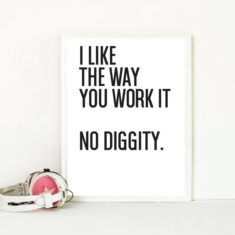 لا أزياء 90s كلمات الموسيقى المشارك الحب طباعة سكاندي ديكور هدية لصديقة صديقها حائط لوح رسم صورة فنية ديكور