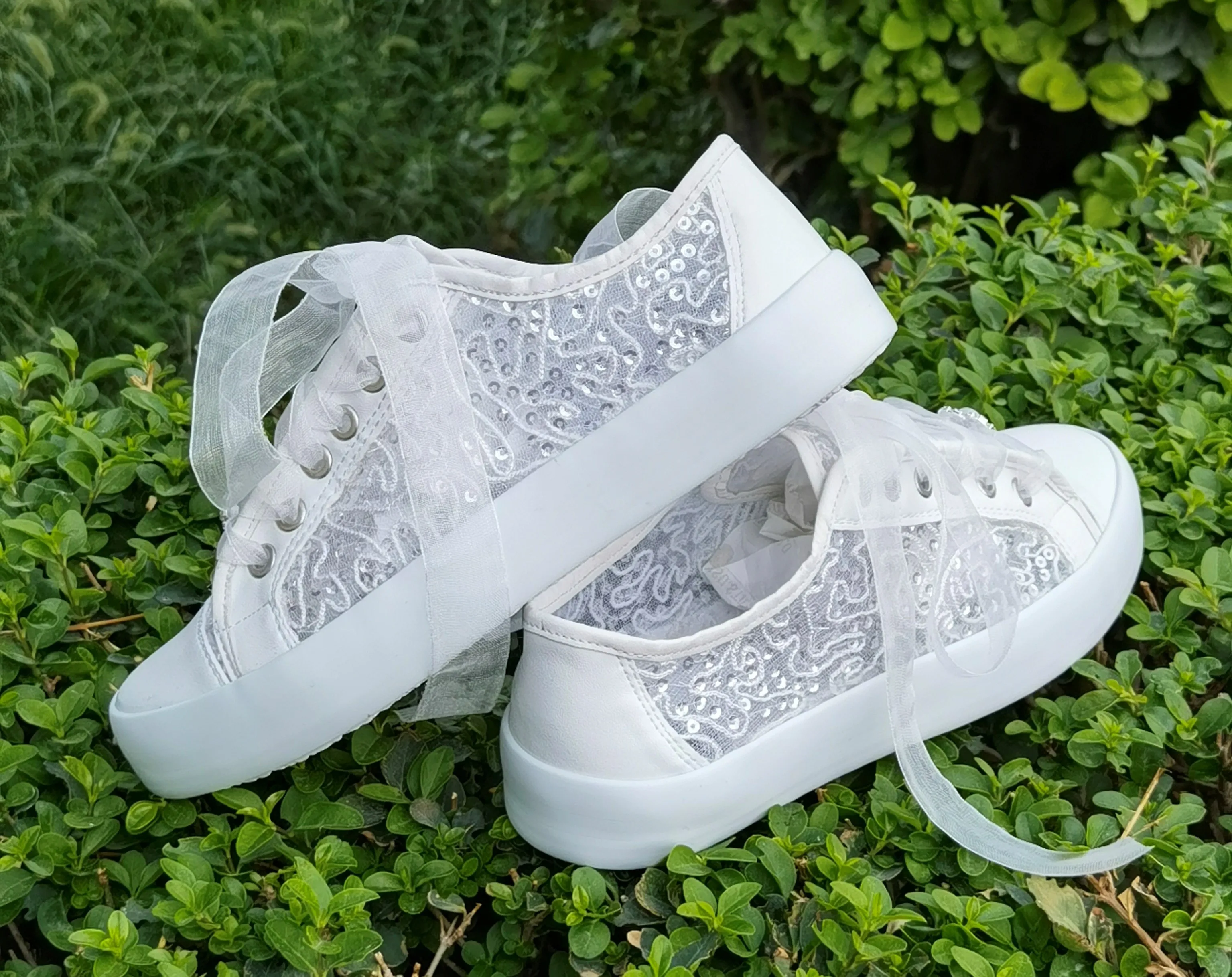 Bridal Shoes 2022 Canvas Lace Sports Bridal Wedding Shoes Sports Bridal Shoes White Women Bridal Sports Shoes Lace Bridal Shoes