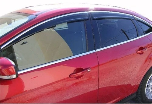 For Opel Astra J Wind Deflector Chrome Rain Window  2009 2010 2011 2012 2013 2014 2015 2016 2017 2018 4 pcs Car Auto Accessory