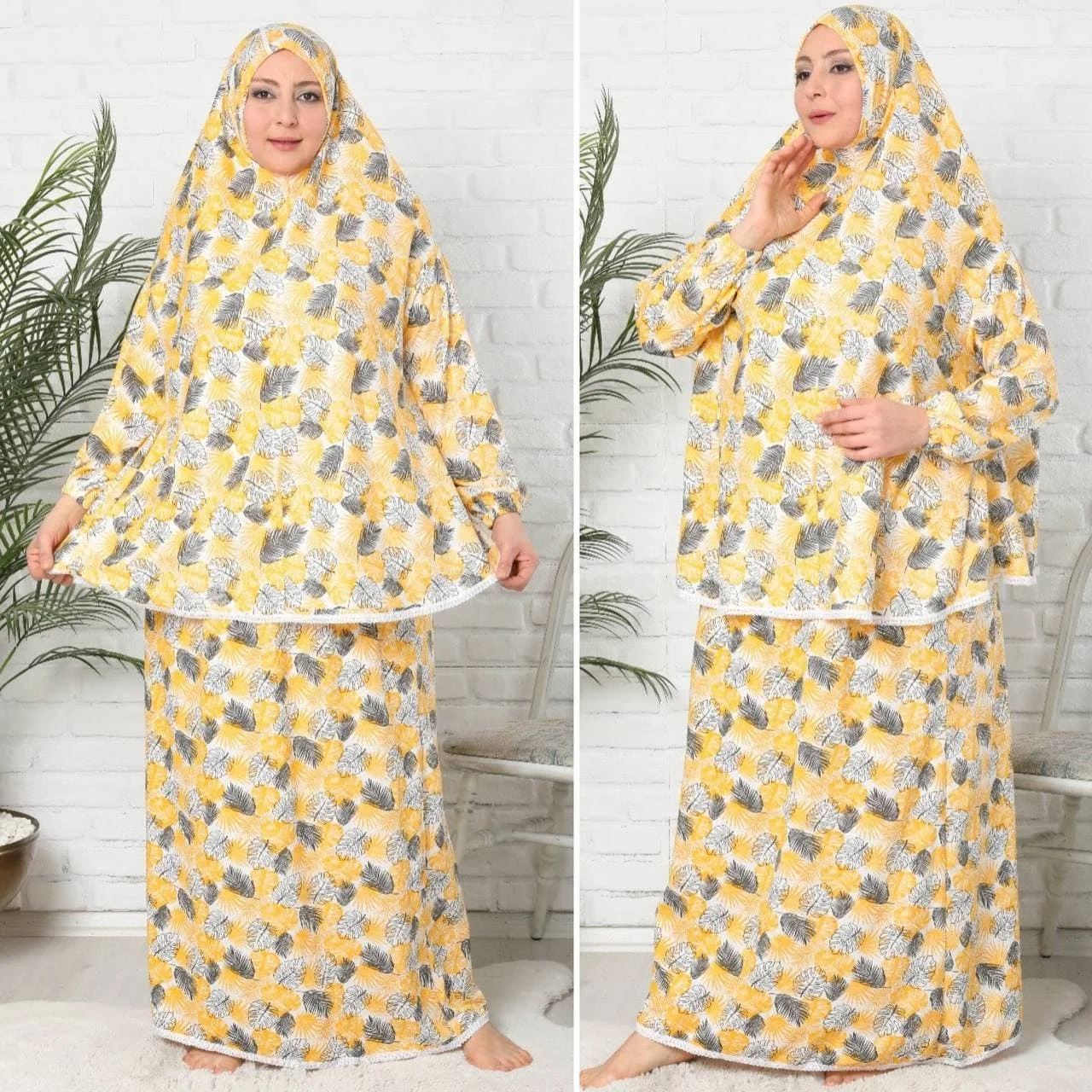 Robe de prière musulmane pour femmes, ensemble de prière musulmane, 100 coton, taille standard, haute qualité, de Turquie, se détendre, prier, hijab