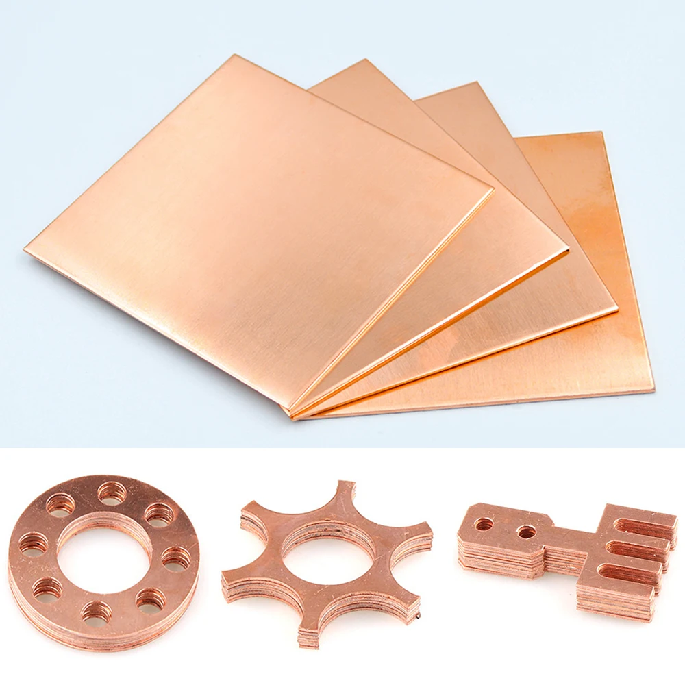 1pcs of Copper Sheet Plate Of Different Sizes 99.9% Handmade Material Pure Copper Plate Material for Industry Mould or Metal Art