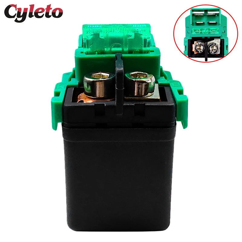 Cyleto Motorcycle Starter Solenoid Relay For Kawasaki KLX140 KLX250 KLX 250 S KLX450R KFX450R KSF450 Versys KLE 650 KLR650 KL650