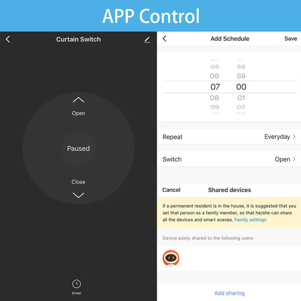 LoraTap-Módulo de Interruptor Wifi para Persianas Enrollables, Dispositivo de Control por Voz Compatible con Tuya Smart Life, Alexa y Google Home, Bricolaje, Temporizador