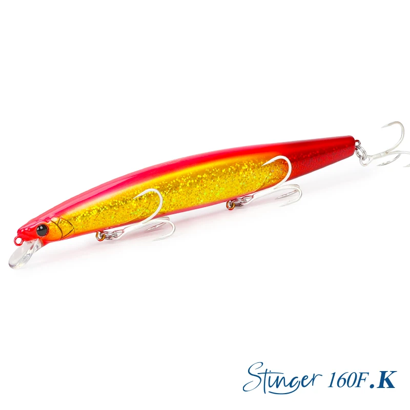 TSURINOYA Ultra-lange Casting Schwimmende Minnow Angeln Köder STINGER 160F 163mm 31g Meer Angeln Künstliche Harten köder Seebarsch Köder