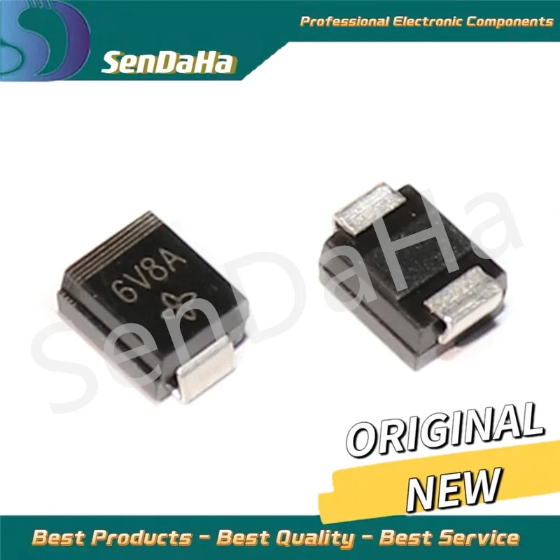 P6SMB6.8A SMBJ6.8CA DO-214AA 6V8A ใหม่10ชิ้น/ล็อตจัดส่งฟรี