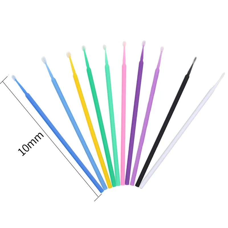 Disposable Micro Brushes Eyelashes Mascara Swab Lash Extension Tools For Makeup Applicator Wands