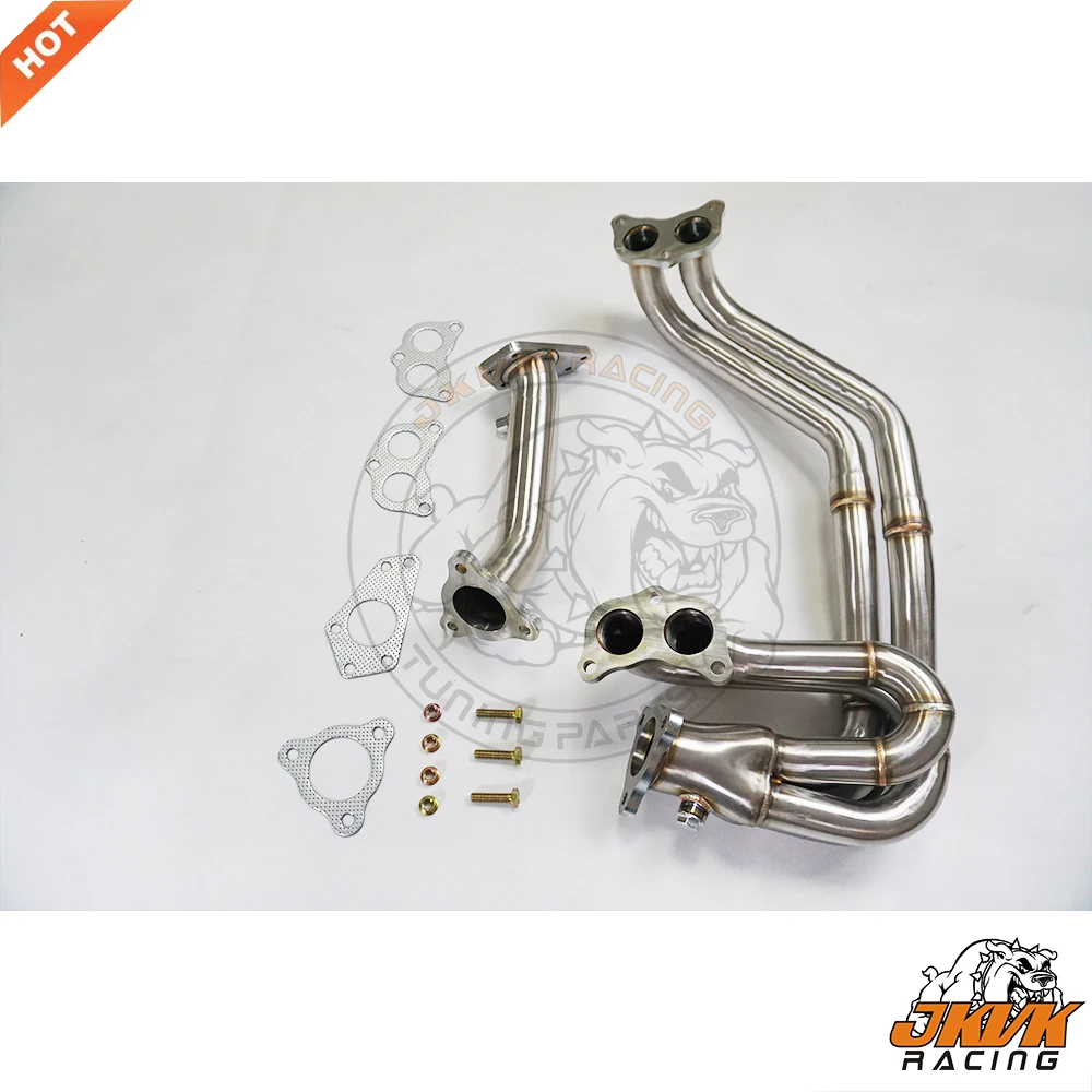 JKVK RACING 2.75\'\'  SS304 Su b aru Impreza WRX STI EJ20 EJ257 Equal Length Header 2002-2016