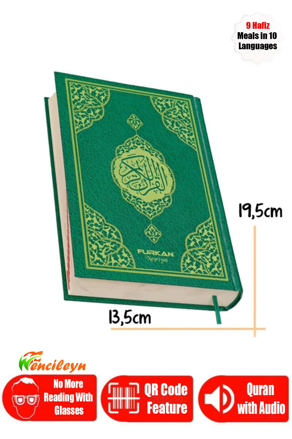 The Holy Quran muslim your book Islamic goods Amine Eid Mubarak Koran gift set Amen Cami Size kaaba arabic books Large Written