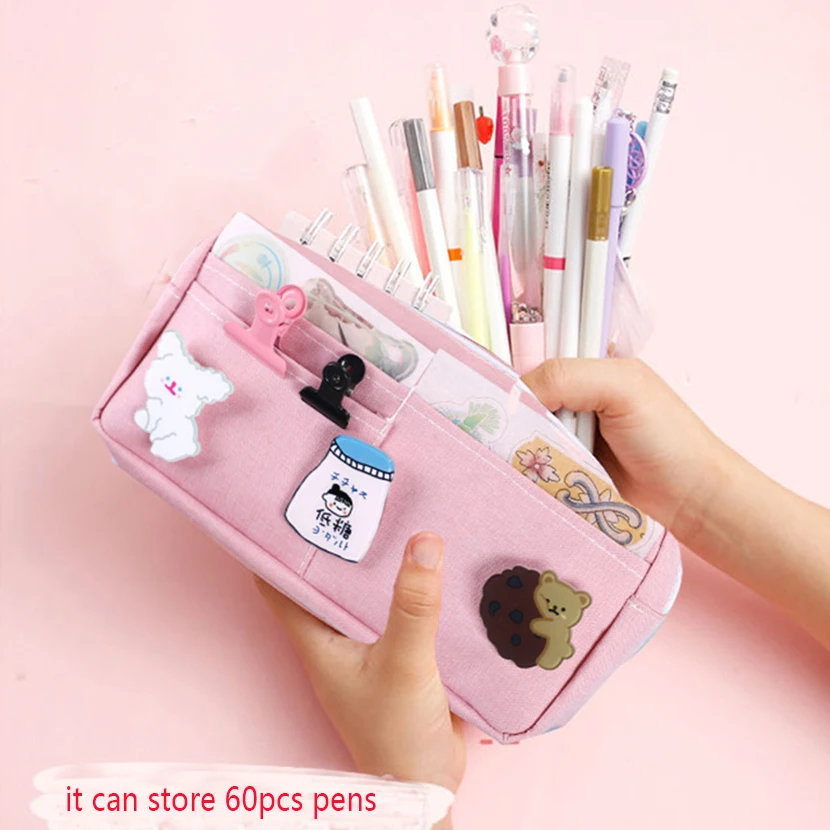 Astucci per matite Kawaii Makeup School Things Office For Office astuccio per penne Kawaii astuccio per matite per ragazze di cancelleria carino 3