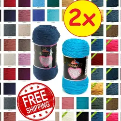 Himalaya Super Soft Yarn 2x200g miękka przędza 2x200g darmowa wysyłka! 2 szt. Dzierganie ręczne szydełkowanie wełna merynosowa bawełna zimowa podstawowa czesana Amigurumi