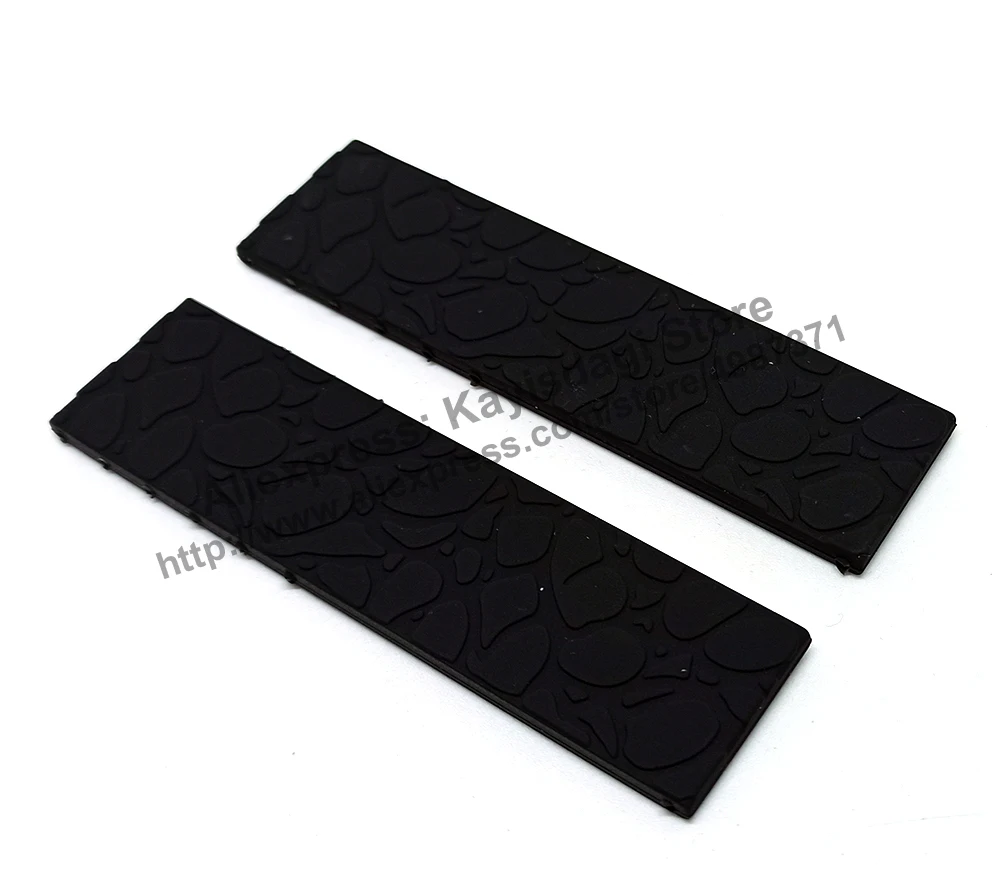 22mm Black Rubber Watch Band / Strap compatible Pryngeps Timonier CR522/N-54BR ,CR522/1-33 , A692/L-46 , A692/B2 , CR522/B2