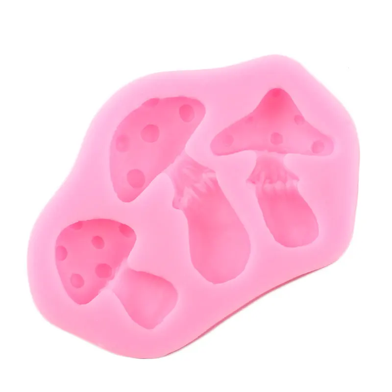 Mushroom Shape Silicone Mold Candy Clay Resin Mould Cupcake Topper Fondant Molds Cake Decorating Tools Chocolate Gumpaste Moulds