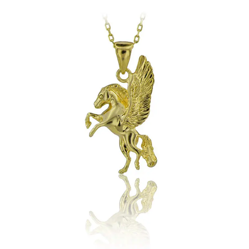 Pegasus Necklace 925 Sterling Silver Mythological Necklace