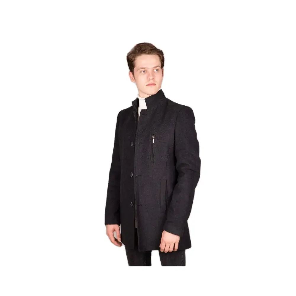 Manteau en cuir fumé avec fermeture éclair pour homme, vêtement d'extérieur de haute qualité, de Style jeune, collection automne-hiver 2021