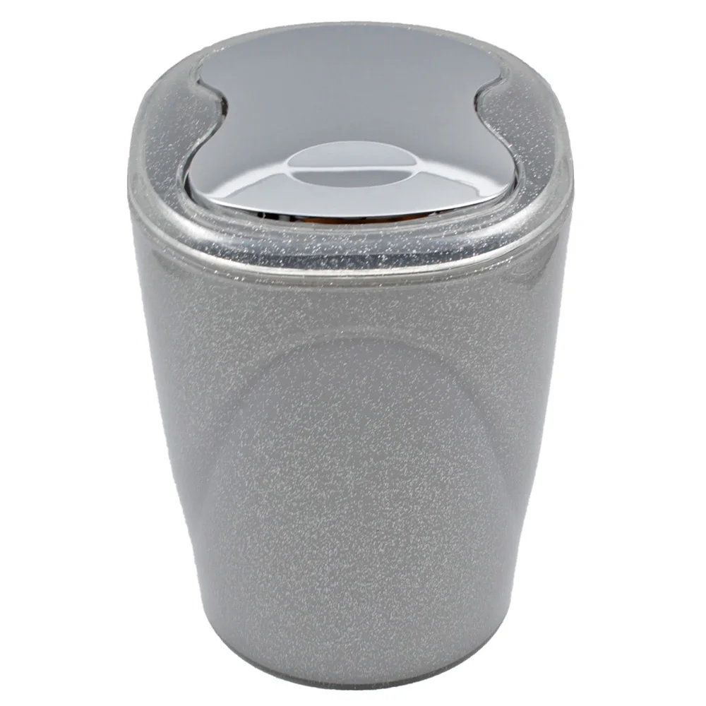 Acryl Silbrig 5 Stück Badezimmer Set Silber Farbe