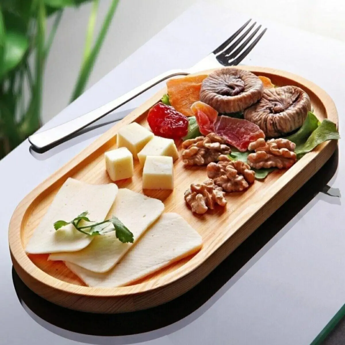 

26 Cm Natural Wooden Serving Plate Oil Pot Base Design Cheese Bowls Kitchen Tableware Gift Products Dowery Sets