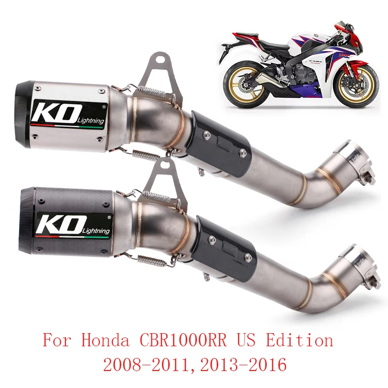 

Slip on CBR1000RR Motorcycle Exhaust System Connection Link Pipe Muffler Silencer Escape Baffles for Honda CBR1000RR US Edition