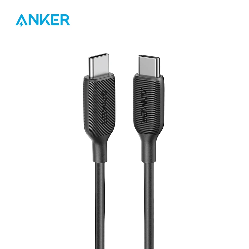 Anker Type C 60W Powerline III USB-C to USB-C Fast Charging Cord for Samsung Galaxy S20 Plus S9 S8 Plus phone charger cable