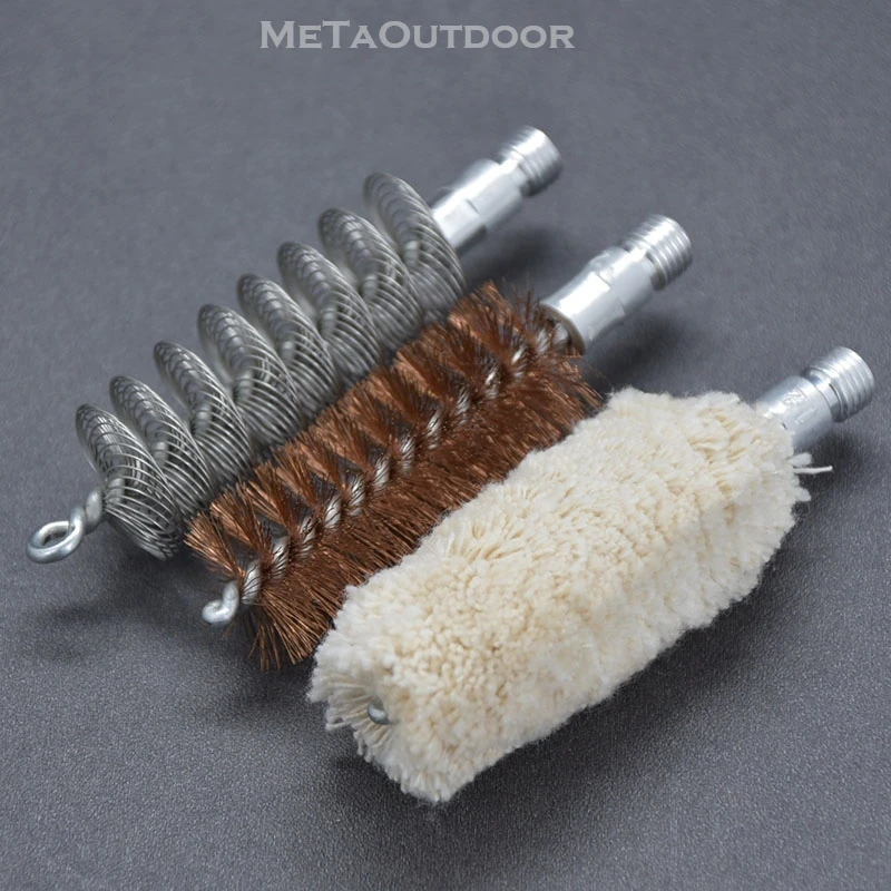 10 PACK Three Materials Cotton Copper Ctainless Steel Cleaning Brush Head Combo For Shotguns 12 Gauge Cal Hunting Accessories