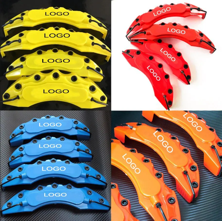 4 Pcs Universal Brake Caliper Cover DECORATIVE BRAKE CALIPER COVER ABS Plastic Caliper Cover Set Product Flexible