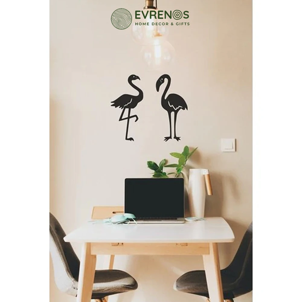 Flamingos Wooden Decorative Table