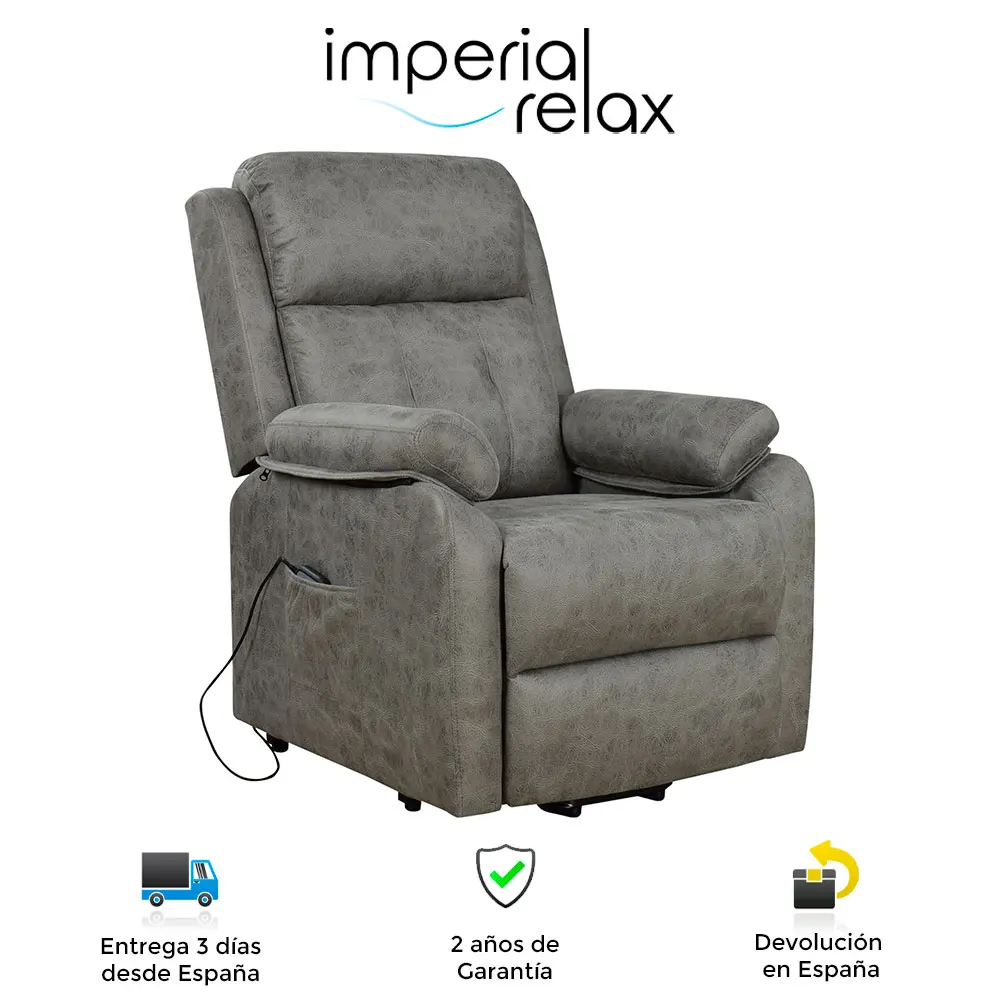 Imperial Relax, Relax Power armchair, gray, electric elevator, lifter, comfortable, recliner, relax armchair, armchair, armchairs