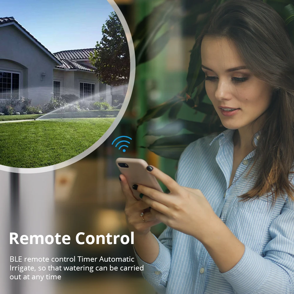 Zemismart Tuya BLE Smart Garden Irrigation Valve Watering Timer Outdoor APP Remote Control Garden Auto Controller Alexa