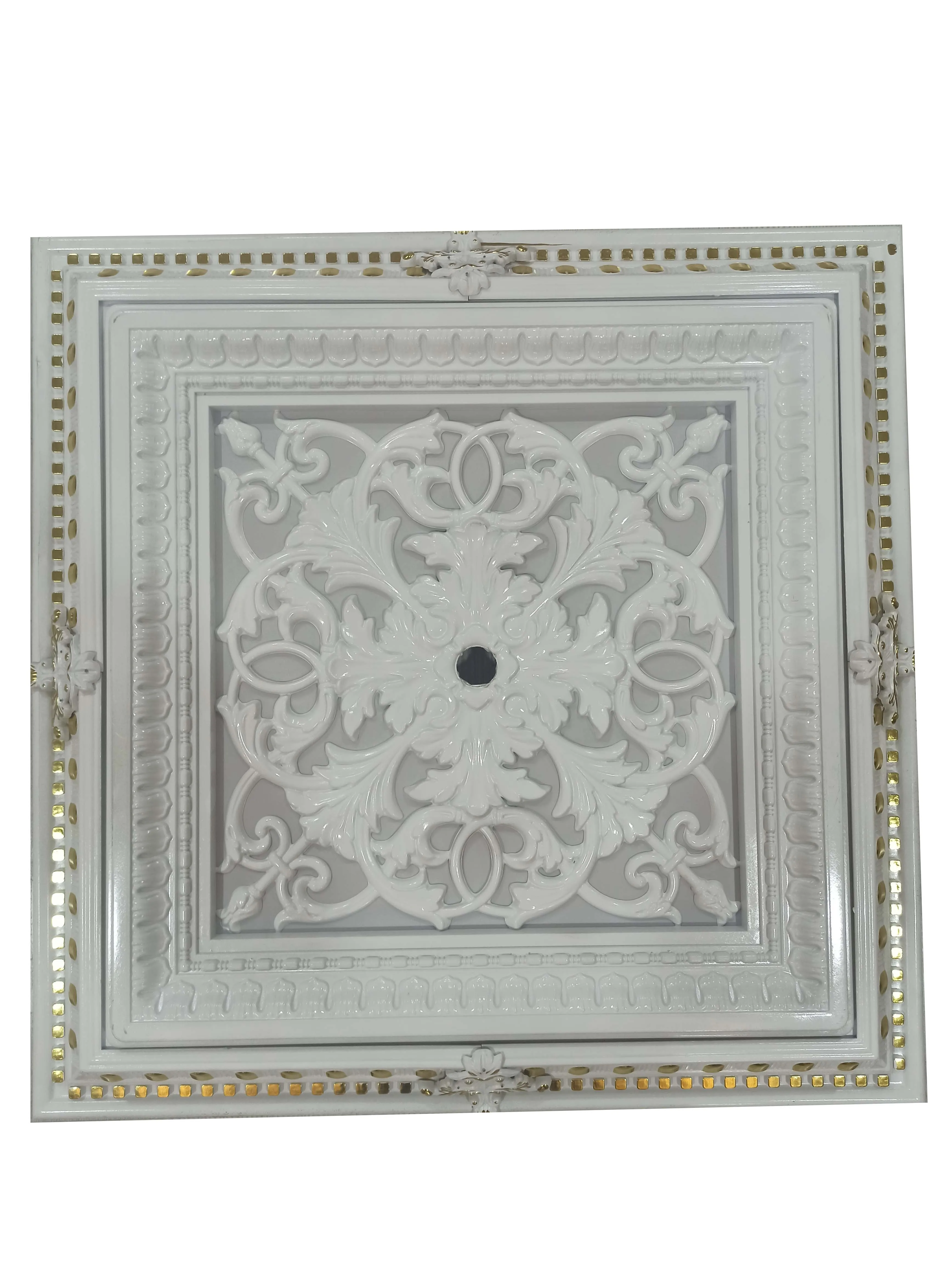 DECOGOLD Decorative Square Design Ceiling Medallion  For Chandelier 72x72cm