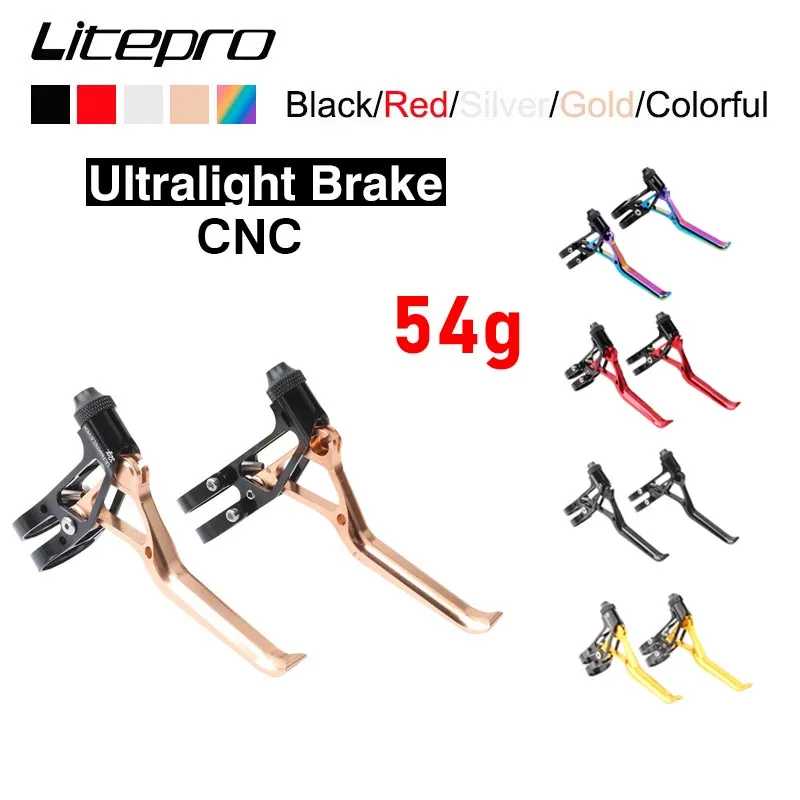 

Litepro Ultralight CNC Bicycle Brake Lever 54g for Brompton Folding Bike 14/16/20 Inch Bicycle Parts Accessories