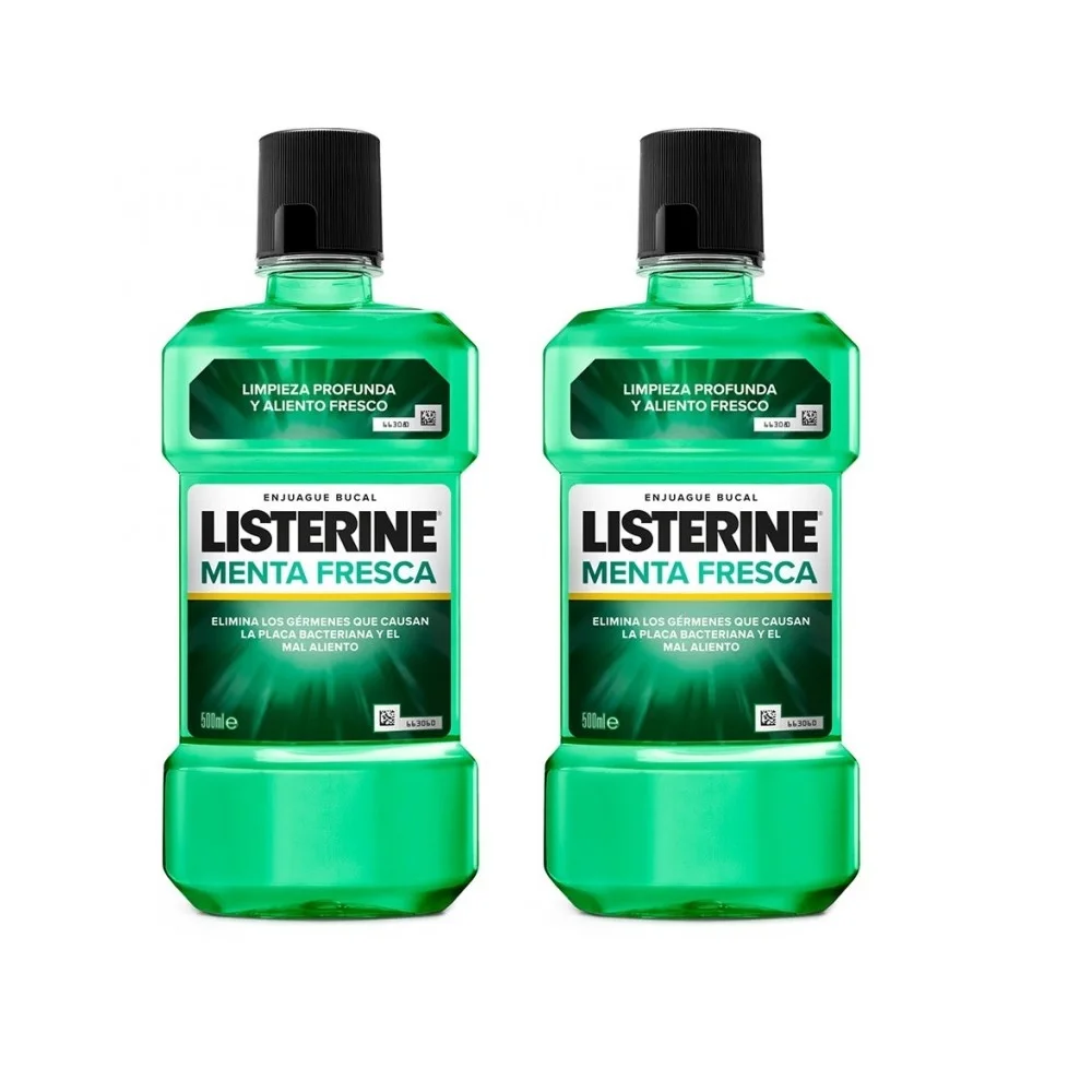 Listerine, Fresh Mint Mouthwash, 500 ml, 2x500ml Pack, saving, cleaning and protection Pack