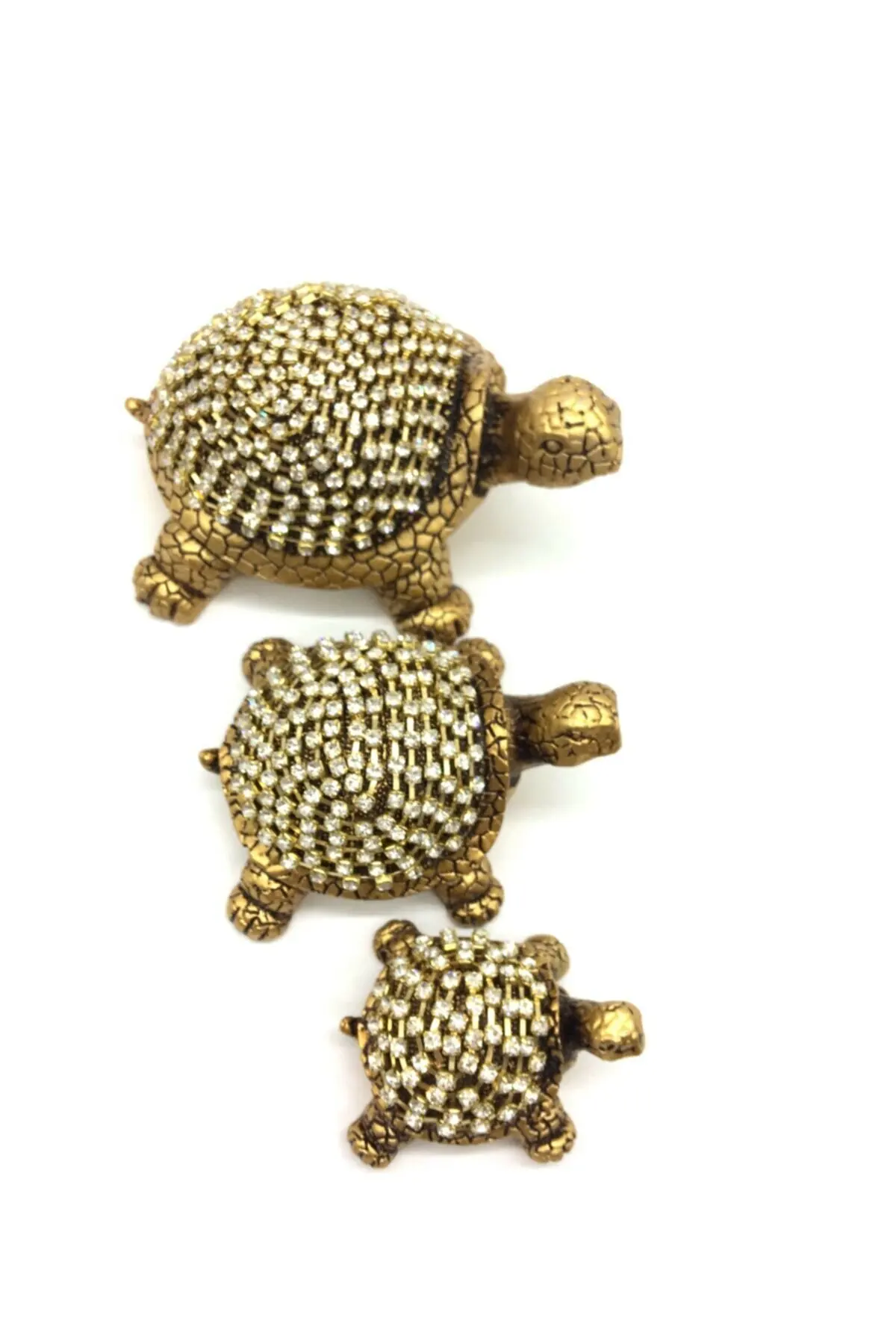 Turkey authentic AMAZING Giftalgel Swarovski Stone Embroidered 3 Piece Turtle  FREE SHİPPİNG