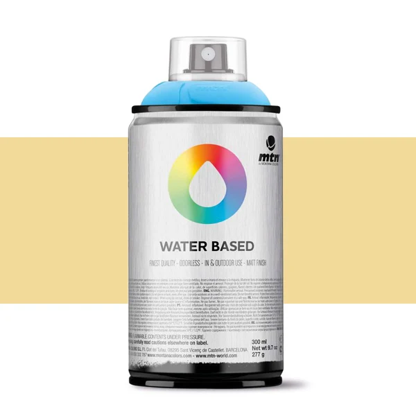 Spray paint brand MTN Water Based Color Titanium Light 300 ml Montana low pressure Little Ideal smell interior