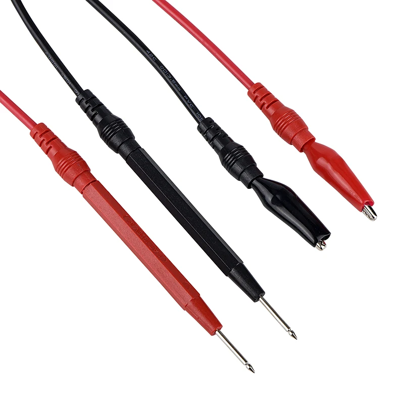 QHTITEC Electrical Multimeter Test Leads Set with Alligator Clips Test Hook Test Probes Lead Professional Kit 1000V 10A CAT.II