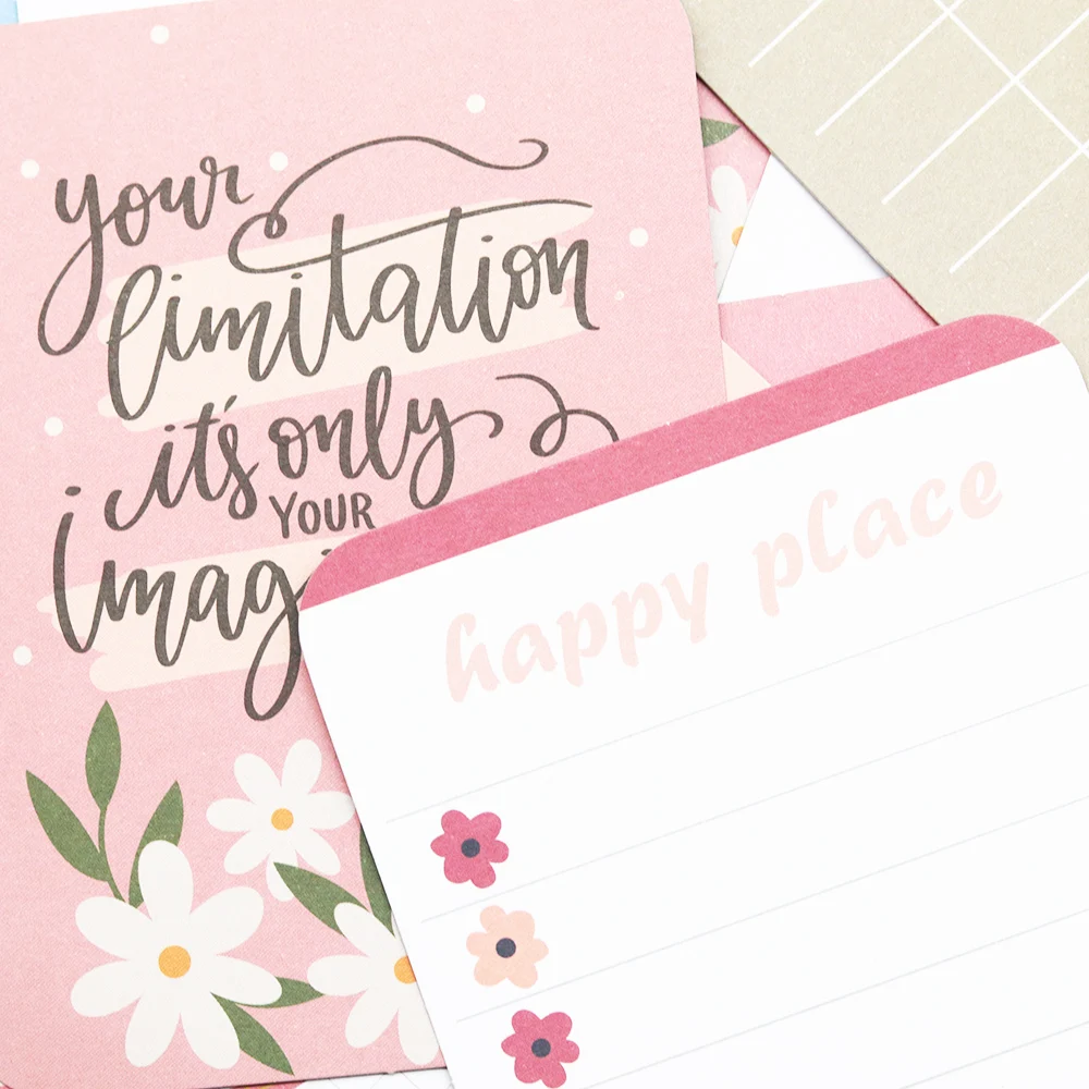 Kreatywna ścieżka karton dziennikarstwo karty dwustronny nadruk DIY rzemiosło Scrapbooking projekt Album Journal Card upiększeń