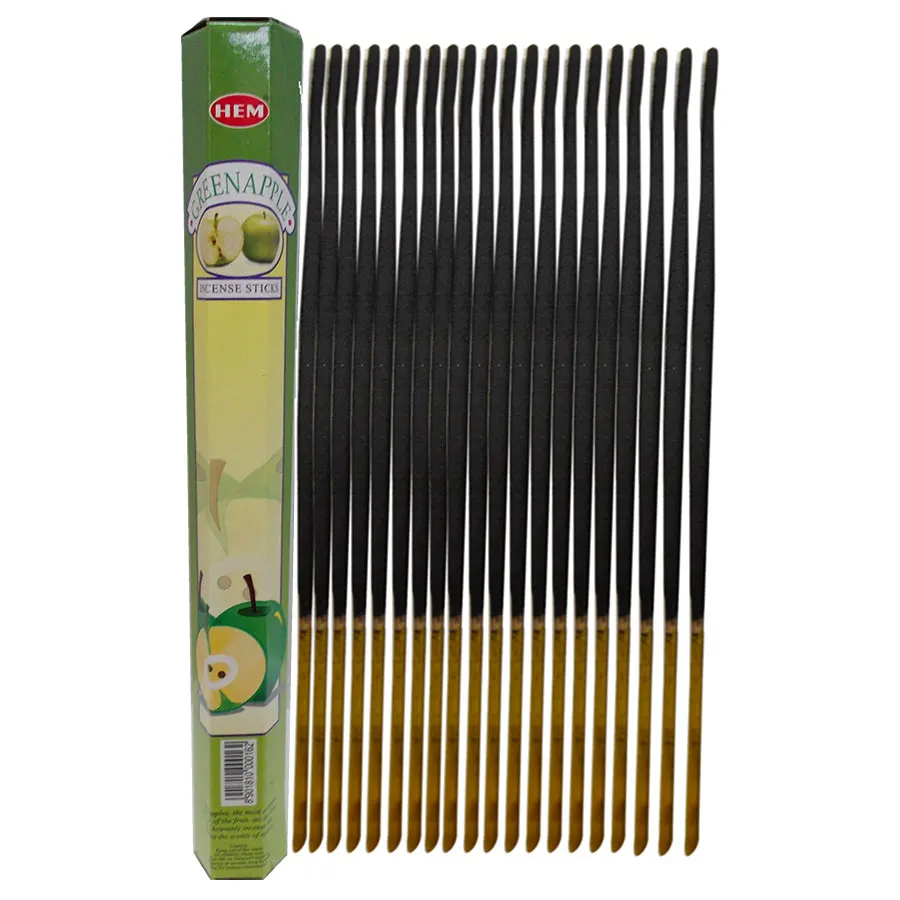 Green Apple Scented 20 Stick Incense-Green Apple