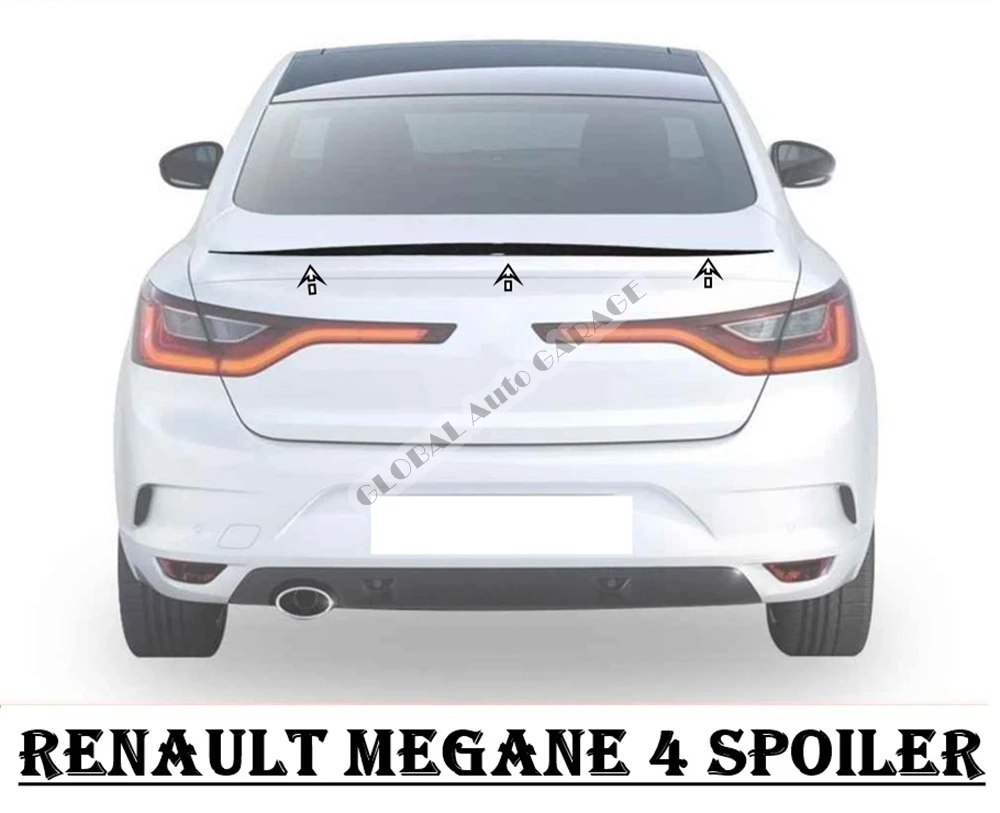 For RENAULT MEGANE Spoiler 2002-2021 Auto Accessory Universal Spoilers Car Antenna For Car Styling Sill Diffüser Mud Flaps