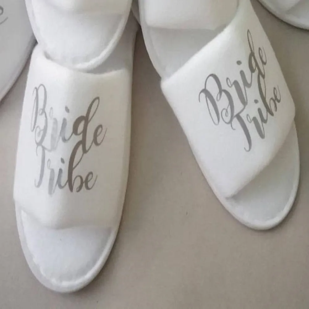 Personalised slippers,wedding bridal party birthday slippers bride bridesmaid mother of the bride/groom rose gold foil gold