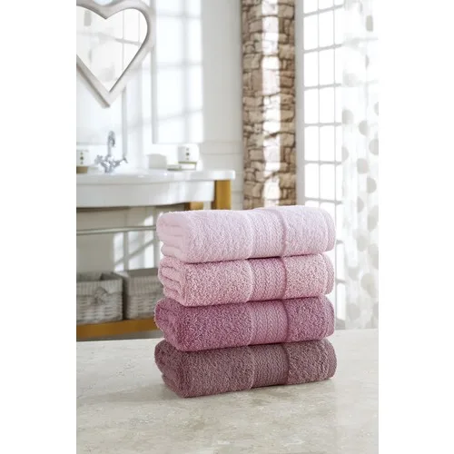 SIRMAK Özenev Vesty 4 Piece Face Towel 50X85 cm Pink Powder Shades