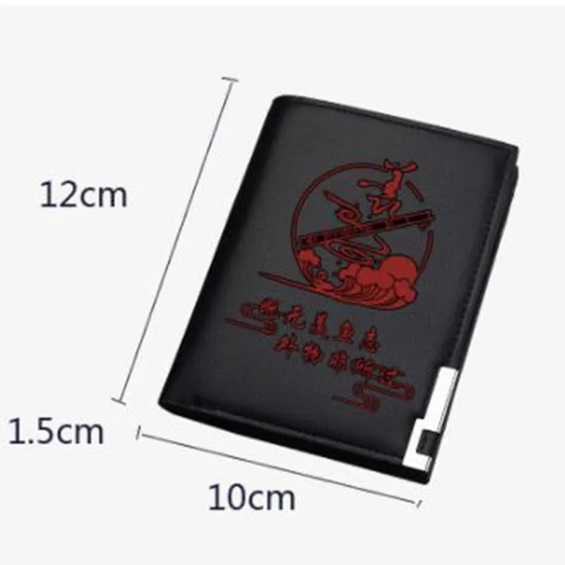 Grandmaster of Demonic Cultivation Mo Dao Zu Shi Wei Wuxian Lan Wangji Cosplay Short Wallet Casual Coin Purse Card Hold Notecase