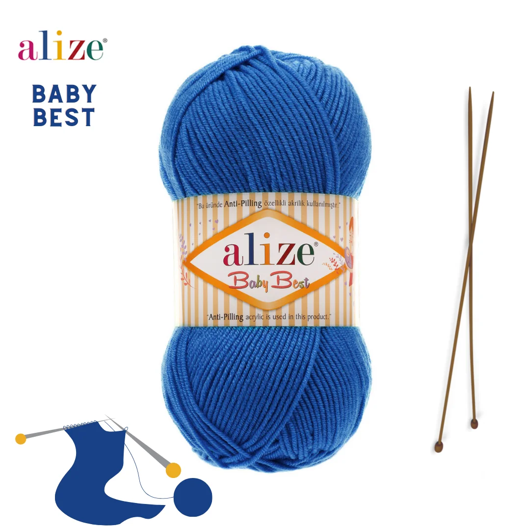 Alize Baby Best Yarn Soft Yarn, Bamboo Yarn, Anti pilling Yarn,Alize Yarn, 100g 240m alize baby best