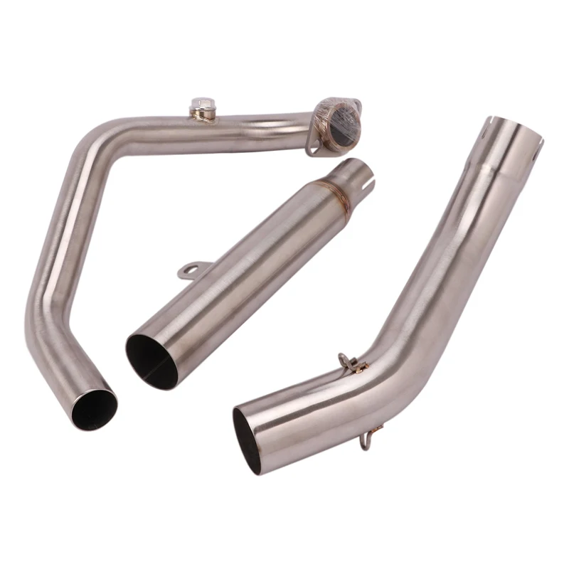 Header Pipe For CF-MOTO NK250 NK250SR Motorcycle Header Front Mid Link Connect Tips Slip On 51mm Mufflers Stainless Steel Escape