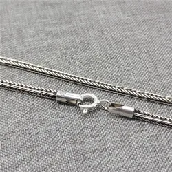 925 Sterling Silver 2mm Bali Wheat Chain Necklace 16 18 20 22 24 26 28 30 32 Inches