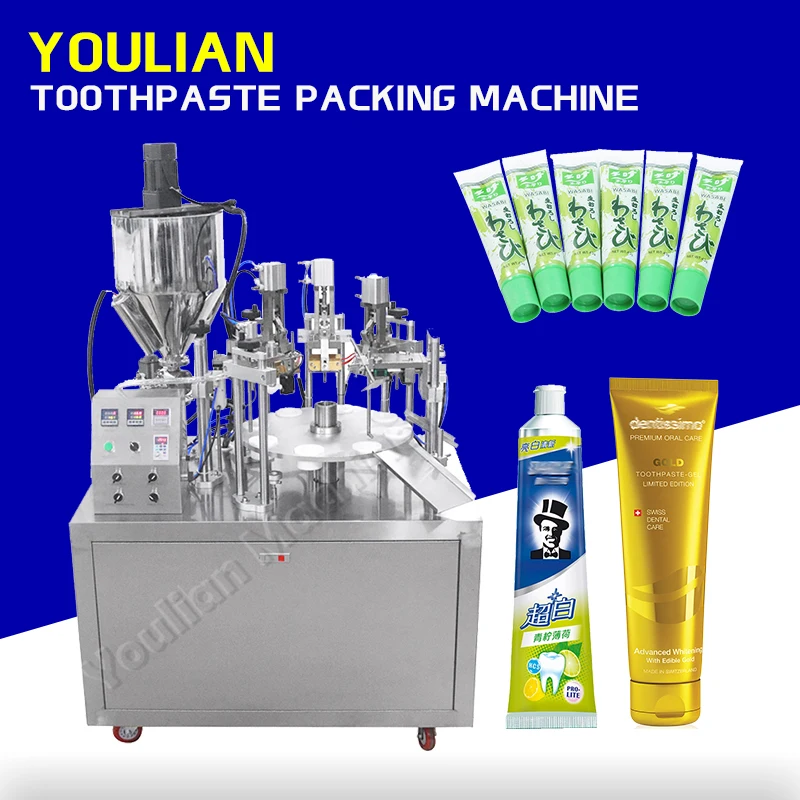 YLD-25 Wholesale Price Automatic Wasabi Sauce Toothpaste Sealer Cosmetic Cream Face Cream Facial Cleanser Tube Filling Machines