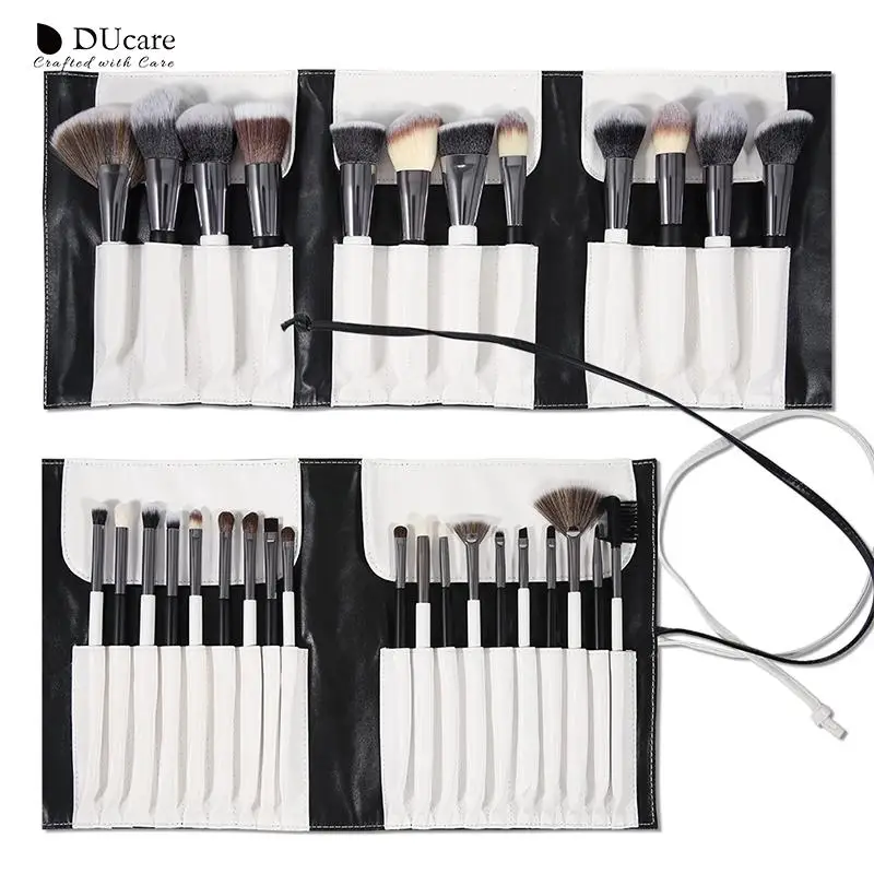 DUcare 31pcs Makeup Brushes Set With Cosmestic Bag Powder EyeShadow Blending Eyeliner Eyelash Eyebrow Brushes Beauty Tools