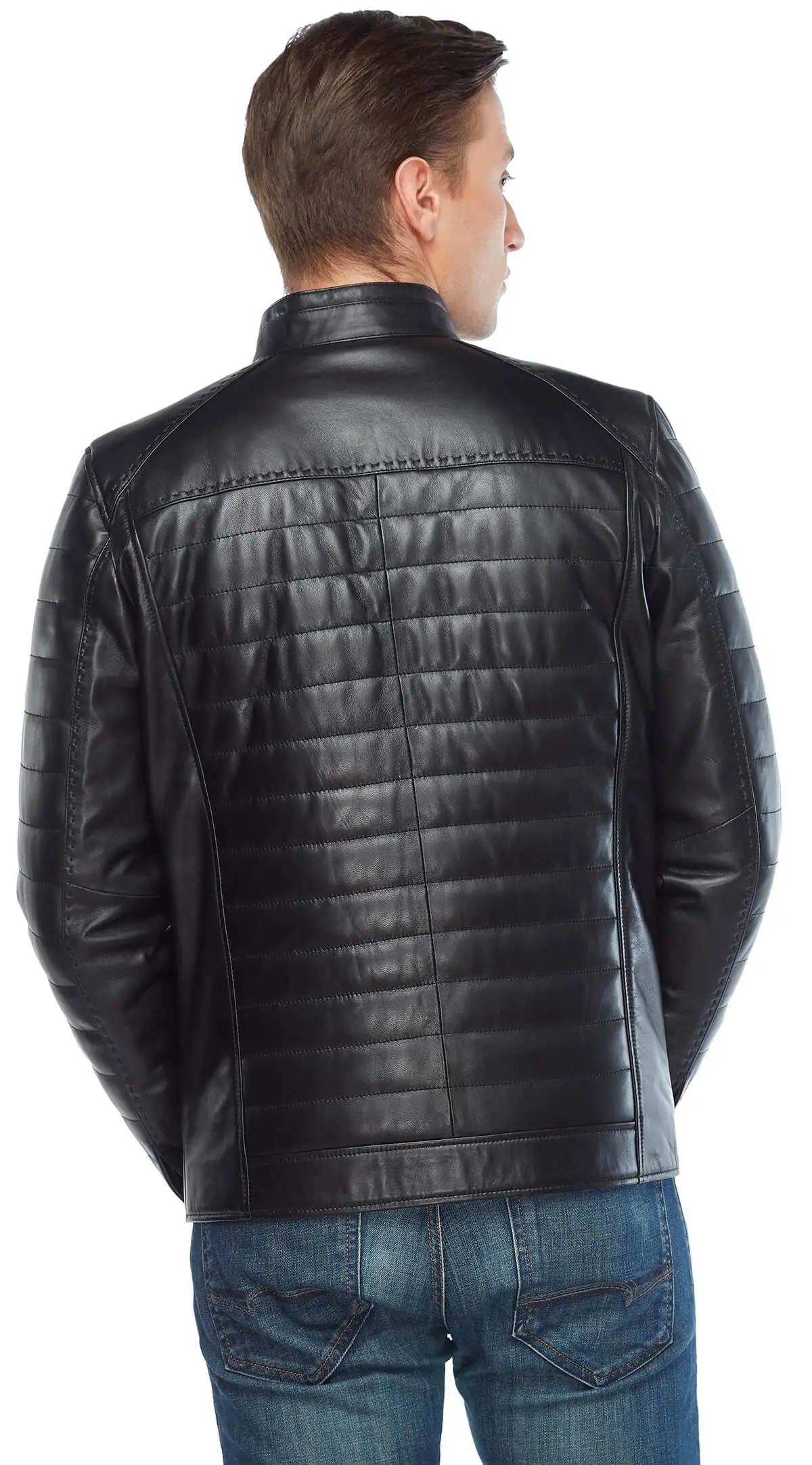 Đen Bơm Hơi Da Thật Chính Hãng Da Nam Phối Orjinal Da Cừu Thu Đông 2022 Biker Slim Size Lớn VintageTürkiye