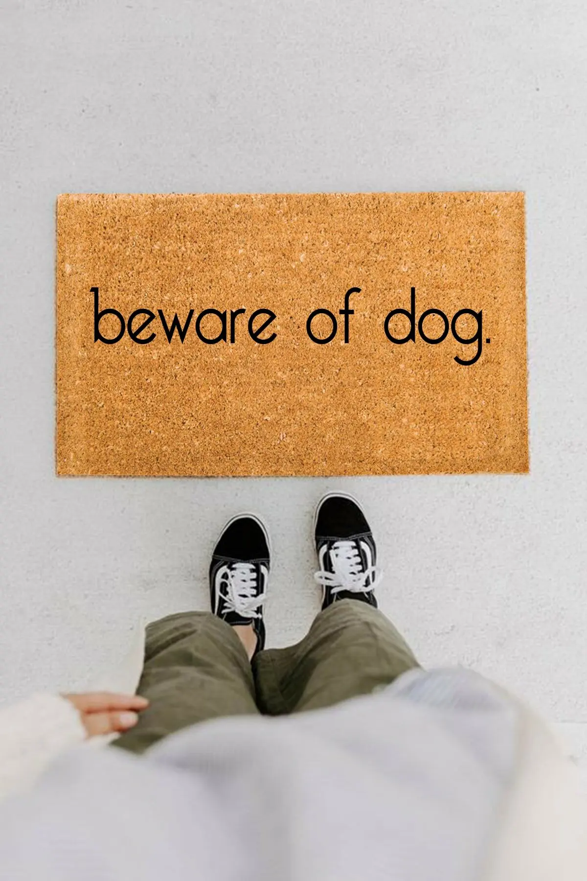 

Beware Of Dog Doormat Outdoor Dust Removal Wear-resistant Anti-skid Entrance Door Mat Scraping Mud and Sand Removing Foot Pad