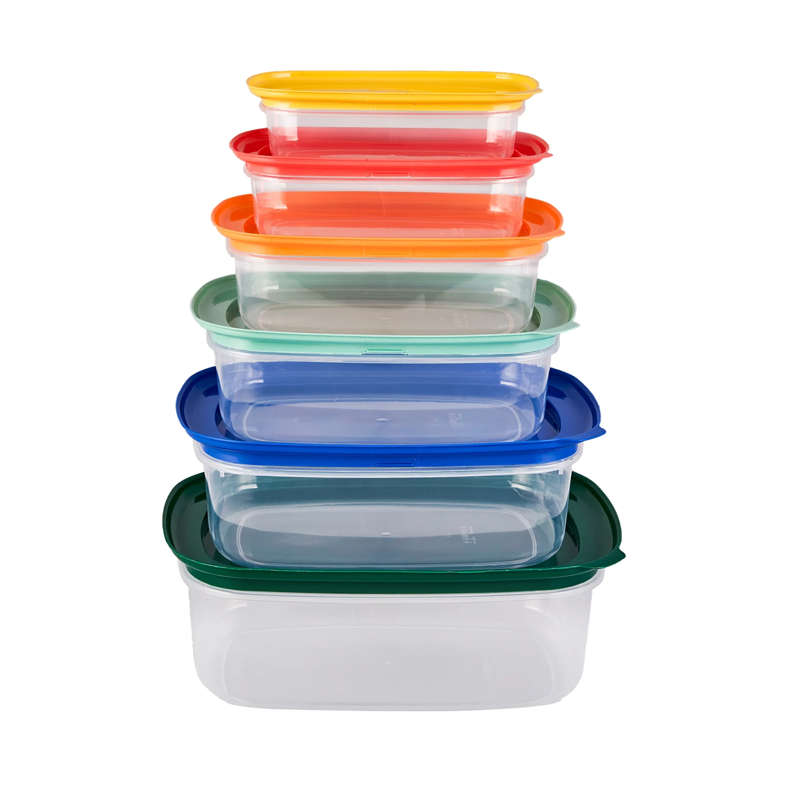 Wadah Penggunaan Serbaguna Penyimpanan 6 Buah Berkualitas Tinggi Bahan Plastik Keras dan Kuat Peralatan Rumah Alat Dapur