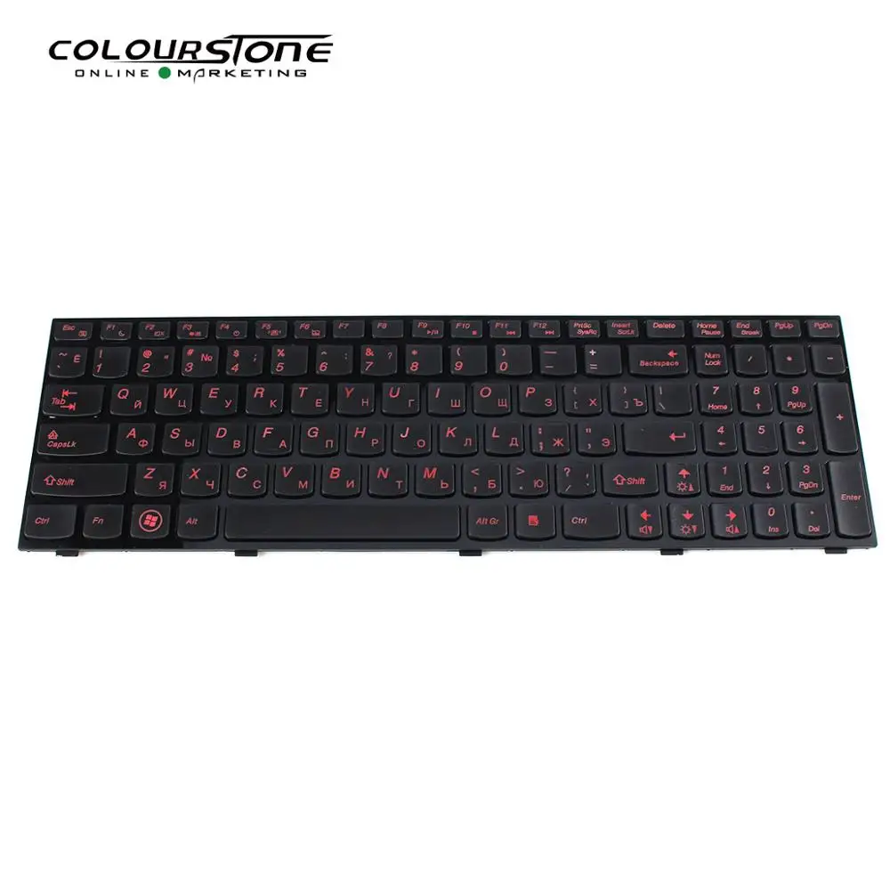 Hot Selling For LENOVO Y500 Y510 Russian  Black with Backlit Laptop keyboard